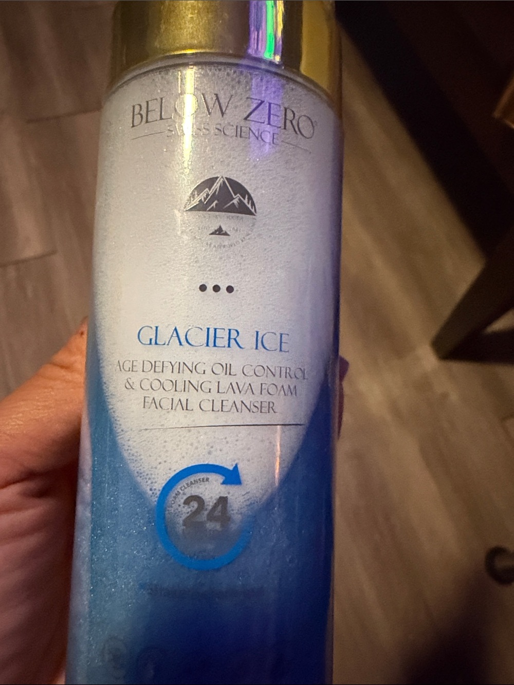 Below Zero Glacier Ice Facial Cleanser - Blue/Silver Bottle